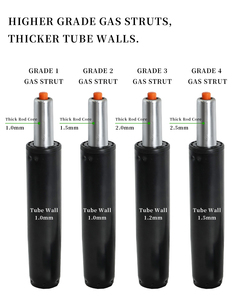 Bán buôn sắt mạ điện nhiệm vụ nặng nề khí mùa xuân thanh công cụ ghế | Điều chỉnh chiều cao 260mm dài đột quỵ | chứng nhận bifma | - Product Image 4