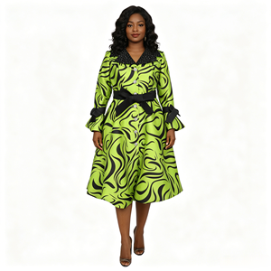 Vestido Elegante de Marca de Lujo para Mujer, Talla Grande, Estilo Africano, para Iglesia - Product Image 2