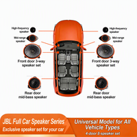 Untuk Kit Speaker 3-Arah Khusus Toyota, Upgrade Audio Mobil Tweeter / Midrange / Woofer untuk Pintu Depan & Belakang