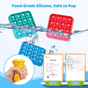 Jouets éducatifs Joycat Alphabet <span class=keywords><strong>Pop</strong></span> Square ABC Letters <span class=keywords><strong>Pop</strong></span> Bubble Toy Jouets sensoriels en silicone pour les tout-petits et les écoles - Product Image 4