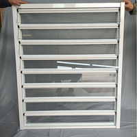 Nouveau design bas prix pare-balles fenêtre volet roulant fixe pvc louvre aluminium ajuster persienne
