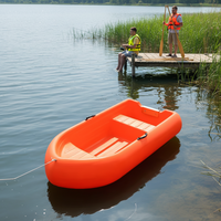 Bateau de pêche en plastique miniature de 2,3 m, inétablissable, certifié CE, couleur personnalisable, à vendre