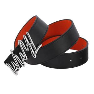 Cinturón de Cuero Genuino para Hombre con Hebilla de Aleación de Zinc y Logotipo Personalizado, Diseño Libre, Venta al Por Mayor - Product Image 1