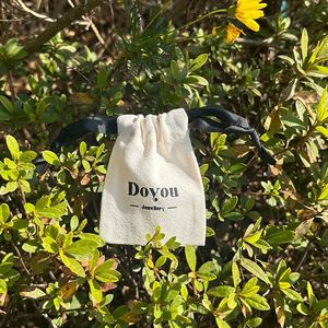 Factory Wholesale Screen Printing Gift & Craft Ecobag Small Canvas <b>Drawstring</b> Bag Cotton <b>Pouch</b> - Product Image 5