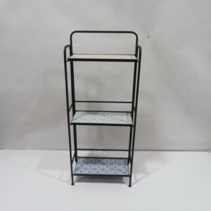 Estantes de Almacenamiento Cuadrados de Acero con Recubrimiento en Polvo Automático de 3 Niveles <span class=keywords><strong>para</strong></span> Interiores/Exteriores, Decoración del Hogar con Mosaico, Estanterías Metálicas <span class=keywords><strong>para</strong></span> Zapatos y <span class=keywords><strong>Macetas</strong></span> - Product Image 6