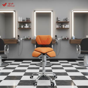 Taburete de Salón Ajustable con Asiento Giratorio 360°, Silla de Salón para Tienda, Diseño, Masajes, Tatuajes, <span class=keywords><strong>Barber</strong></span>ía - Product Image 2