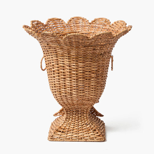 Elegante Urna con Base de <span class=keywords><strong>Mimbre</strong></span>, <span class=keywords><strong>Florero</strong></span> de Ratán Tejido a Mano para Flores Secas, <span class=keywords><strong>Florero</strong></span> de Mesa Minimalista de Ratán Hecho en Vietnam - Product Image 4