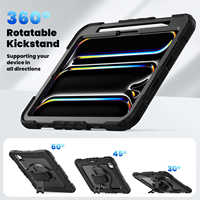 Casing Tablet TPU Anti-Shock Kokoh dengan LOGO Custom, Tersedia Grosir untuk iPad Air 11 Inch 2024