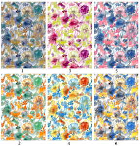 Tissu Popeline de <span class=keywords><strong>Coton</strong></span> Peigné Biologique Liberty Imprimé Uni à Bord Doré Motifs Floraux Peints pour Robes et Chemises Femme et Fille - Product Image 6