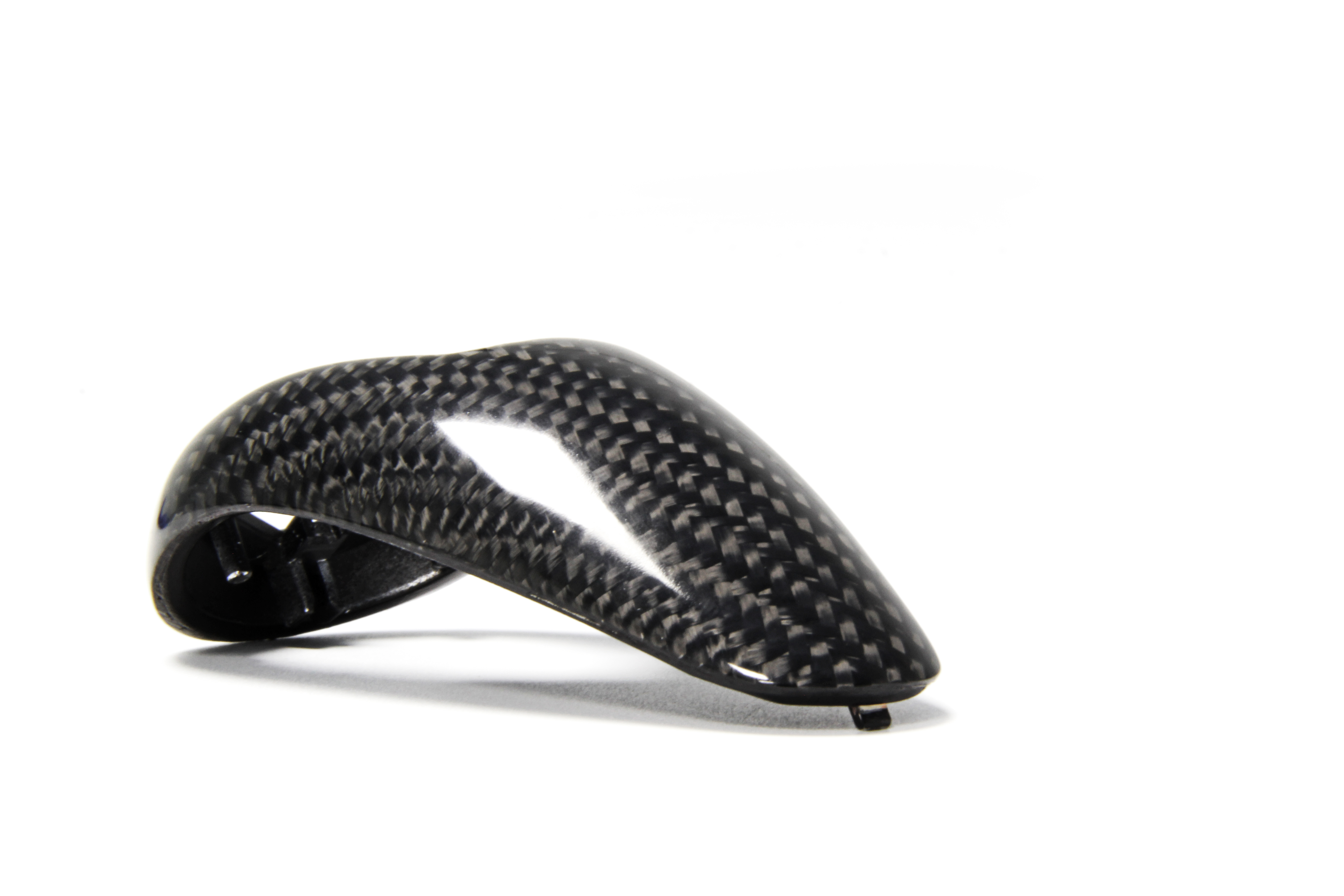 Fibre de carbone noir brillant