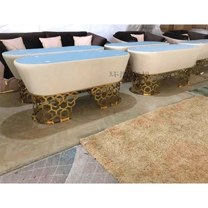 Juego de mesa de comedor de mármol, muebles de comedor de lujo, provincia francesa - Product Image 6