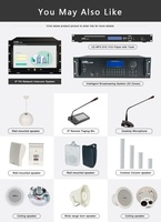 Altavoz con Bocina IP PoE para Exteriores, Sistema de PA, Altavoz Multizona para Transmisiones de Voz de Emergencia en Escuelas, Parques Infantiles, Exposiciones y Fábricas