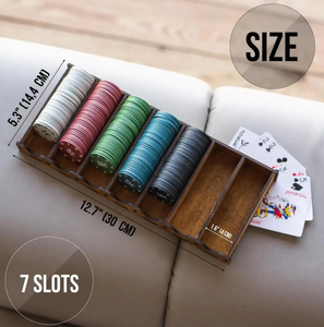 Juguetes de fiesta de 7 ranuras establecidos científicamente, fichas estándar, artesanías de madera personalizables, cajas de madera, carteles de pared para salas de ajedrez en casa - Product Image 4