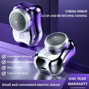 Afeitadora eléctrica para hombre de carga rápida USB completamente automática, mini cuchillo portátil giratorio para Barba de coche de seis hojas - Product Image 2