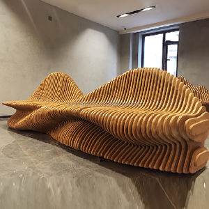 Banco de Servicio de Madera Elegante y de Lujo para Oficina, Aire Acondicionado, Parques, Gimnasios, Patios y Centros Comerciales - Duradero - Product Image 4