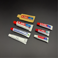 Kit de brosses à dents et de dentifrice miniatures en plastique jetables pour les clients d'hôtel