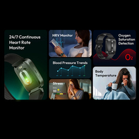 JCVital V6 Noir Télémédecine Ecg Smart Band Senior Sim Fitness Bracelet Smartband GPS Smart Bracelet avec Esim Wearable Device