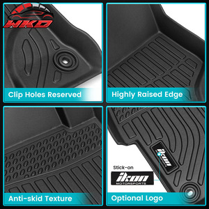 Fits For <b>Honda</b> <b>Civic</b> 4DR 2012-2015 All Weather Floor <b>Mats</b> Carpets Liner TPE 3D Molded Waterproof - Product Image 3