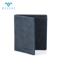 Harga Pabrik Kustom Berkualitas Tinggi MEYSHE Dompet Kartu ID Tipis Anti RFID Kulit PU Pria dengan Tempat AirTag, Fungsional dan Ringkas