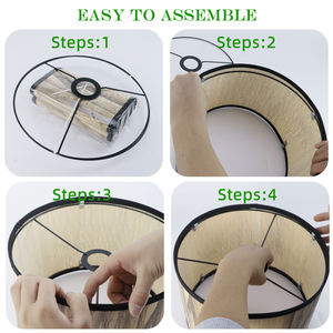 Kit <span class=keywords><strong>d</strong></span>'<span class=keywords><strong>Abat</strong></span>-<span class=keywords><strong>jour</strong></span> DIY Moderne Fait Main pour Intérieur, en Bambou Écologique Imprimé – Vente en Gros, Meilleures Ventes - Product Image 3