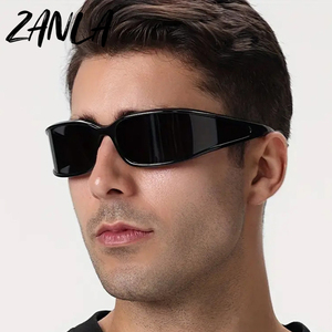 Mode <span class=keywords><strong>rose</strong></span> Y2k Punk tordu lunettes Cyberpunk lunettes de soleil hommes femmes 2024 Cool fête cyclisme conduite sport lunettes lunettes de soleil - Product Image 4