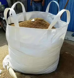 100% virgin material pp big bag packaging for 1ton 1.5ton 2ton sand cement rice corn flour jumbo fibc container bag
