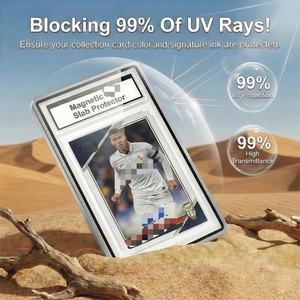 Boîtier de protection en aluminium durable pour cartes, avec verre trempé transparent et protection UV, pour cartes sportives - Product Image 2