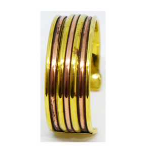 Vintage 1990 Arkansas Victorian Muslim Snake Shape tribal <b>copper</b> wristband Bracelet Gold Matte Finish Stone <b>Bangle</b> Jewelry - Product Image 3