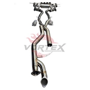 ท่อไอเสียแบบ Catback ยี่ห้อ Vortex Universal รุ่น Equal Length Midpipe สำหรับรถยนต์ M2 G87 3.0T ปี 2023-2025 ผลิตจากสแตนเลสสตีลหนา 1.5 มม. ขัดเงาแบบ Mirror - Product Image 2