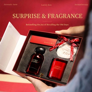 Traditional Chinese Style Aroma Gift Box Scented Candle Fragrance Stone <b>Essential</b> <b>Oil</b> <b>Set</b> For Indoor Decor - Product Image 2