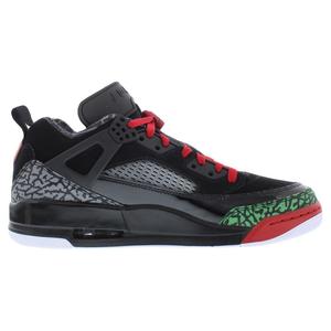 Chaussures Jordan Spizike Low en cuir pour hommes, noir et rouge varsity, style basketball - Product Image 2