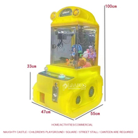 Super Tank LED Lightful 8 Cm 3Inch Jouet Candy Catcher Grabber Mini Portry Bartop Griffe Grue Arcade Game Machine