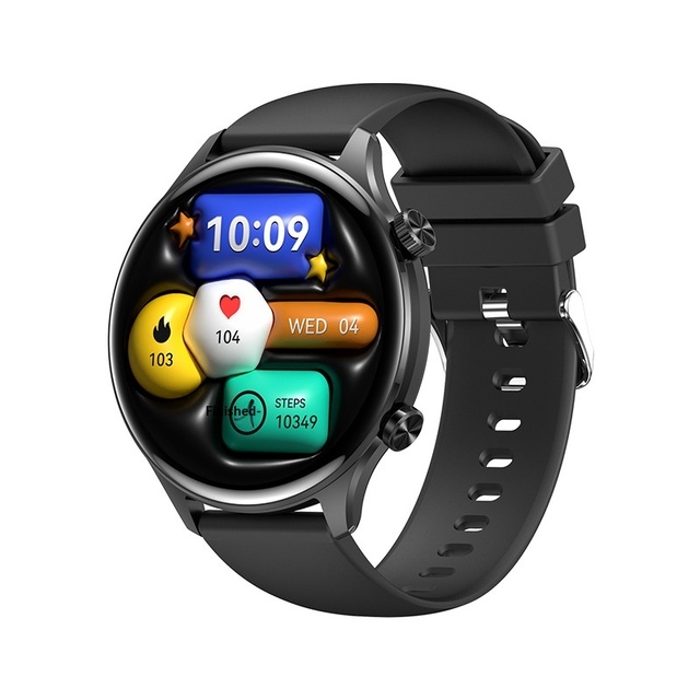 HK75 Smart Watch 1.75 AMOLED Screen Silicone for Call Heart Rate Blood Pressure NFC Weather Music Function Sports Life