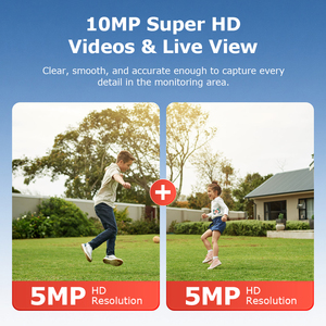 10MP Dual Lens Solar 4G PTZ Security Camera 36X Optical Zoom AOV 24 Hours <b>Recording</b> Red Blue Light Alarm Metal Ball Housing PIR - Product Image 2