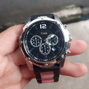 <span class=keywords><strong>Reloj</strong></span> de Buceo de Cuarzo de Lujo para <span class=keywords><strong>Mujer</strong></span>, Correa de Silicona de 45 mm, Caja de Acero Inoxidable Luminosa, Ancho de Correa de 28 mm, Cristal, Resistente al Agua 30 m - Product Image 6