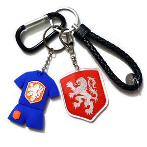 Llavero Deportivo con Emblema de la Selección Nacional de Portugal, Italia, Brasil, <span class=keywords><strong>Argentina</strong></span>, Países Bajos y España, de PVC y Acrílico, para Regalo - Product Image 2