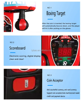 Machine de jeu de boxe interactive Riteng Arcade avec mesure de force de frappe, à monnayeur, en métal, certifiée CE