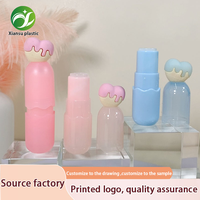 Conception populaire mignon dessin animé coeur crème glacée vide Unique liquide rouge à lèvres conteneur Mini baume à lèvres Tube cosmétiques emballage