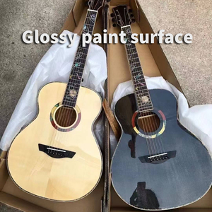 GALYDA 36 Inch Professional Acoustic Guitar Solid Top with EQ Inlay High Gloss <b>Instrument</b> - Product Image 3