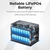 Station d'alimentation OUKITEL P1000 1800W UPS 120V 220V Batterie Lifepo4 Générateur solaire portable