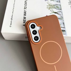 Funda de carga inalámbrica magnética para <span class=keywords><strong>Samsung</strong></span> <span class=keywords><strong>Galaxy</strong></span> S25 Plus S24 Ultra S23 FE A06 A16 A26 A36 A56 A34 A24 <span class=keywords><strong>A13</strong></span> 4G funda de TPU suave - Product Image 5