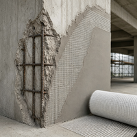 Toile en fibre de verre transparente à haute résistance à la traction pour la construction extérieure - Écologique et résistante aux alcalis