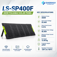 Panneau solaire pliable 400W, monocristallin, ETFE, IP67, avec MC4, pour station d'alimentation, camping, extérieur