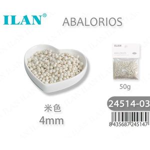Perline Abalorios da 4mm, 50g di Perline per Creazione di Gioielli - Product Image 1