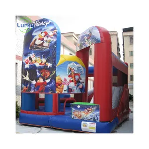 Theme Inflatable Bouncer Outdoor Commercial Jump Kids Jumpers Combo With Slide Jumping Castle Bounce House Farm Car