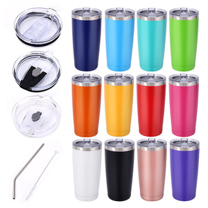 20Oz Tuimelaar Vacuüm Geïsoleerde Reismok Met Deksels, Roestvrijstalen Dubbele Wand Bulkbeker Voor Thuis, Op Kantoor, Buiten - Product Image 2