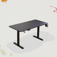 Bureau assis-debout électrique avec fonction de réglage en hauteur, structure de bureau en acier moderne, mobilier de bureau pour la maison ou le bureau