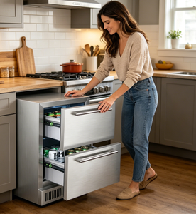 Glacière à tiroirs en acier inoxydable Vanace pour boissons et aliments - Product Image 1