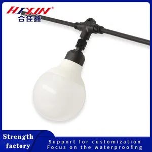 Waterproof LED Lamp With Outdoor Terminal Connector For Garden Courtyard Camping Festival Hanging Connector For Ambience