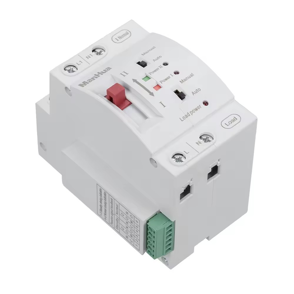 自動転送スイッチコントローラ 2P 63A 220V MCBタイプ デュアル電源 